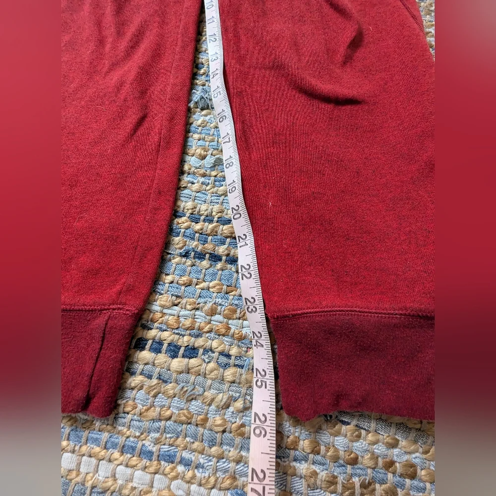Express Red Heather Jogger Sweatpants L 17/36 Drawstring Lounge Casual Athleisur